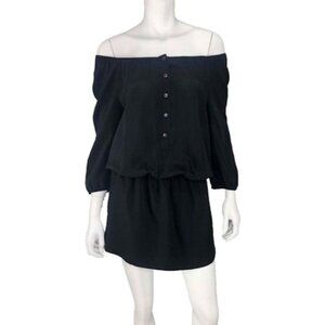 Express Black Off Shoulder Dress